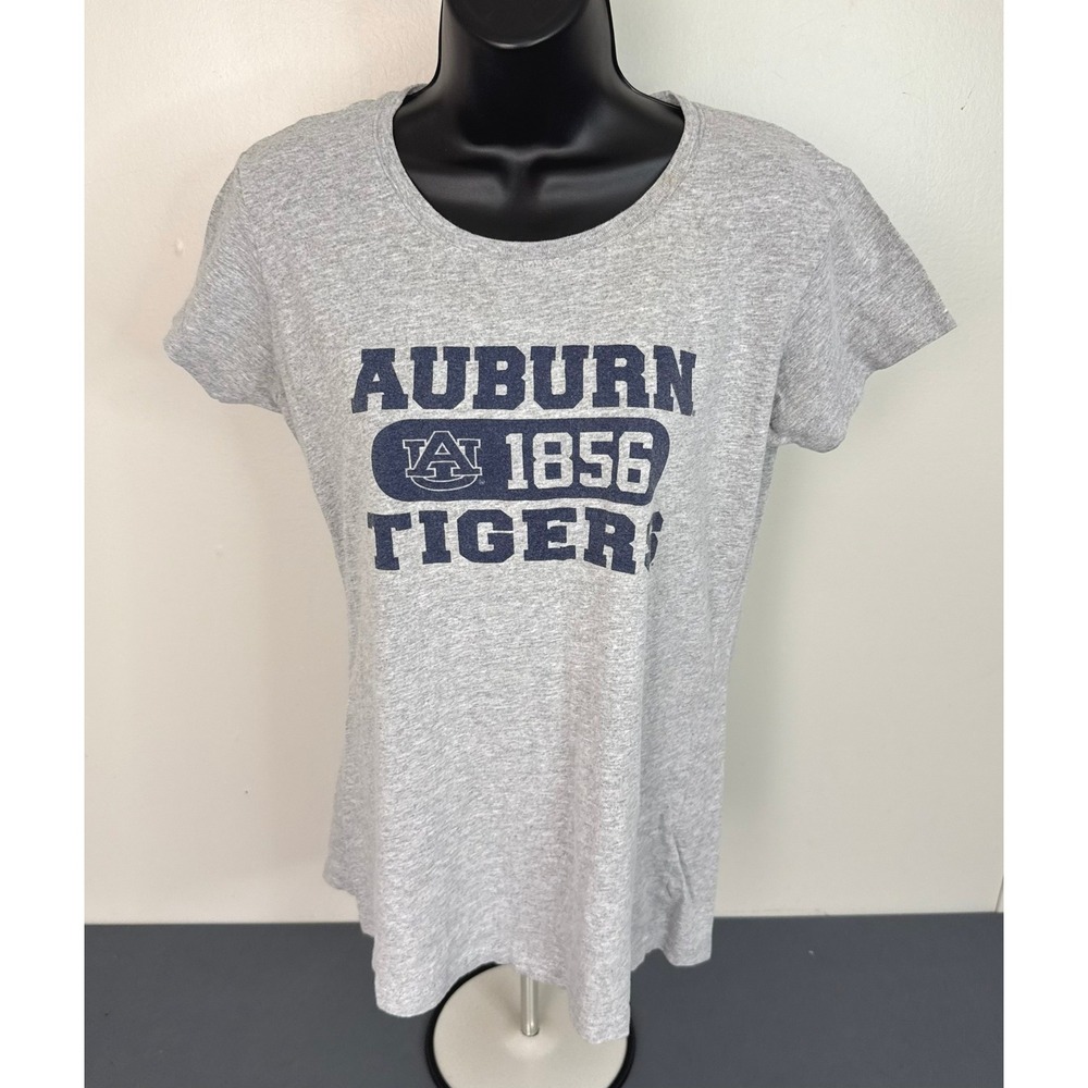 NCAA Women's Auburn Tigers 1856 Short Sleeve Cotton T-Shirt Gray Size XL